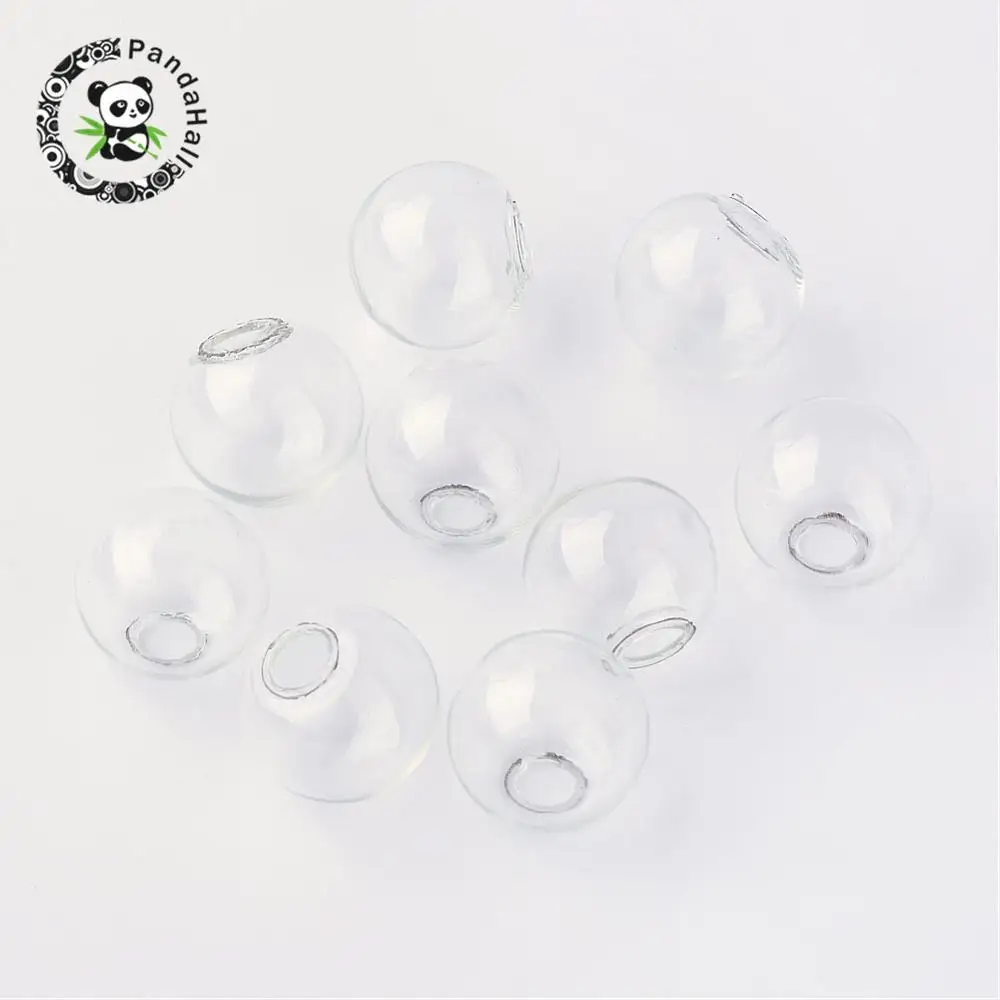 Round Mechanized Blown Glass Globe Beads, for Stud Earring Fings or Crafts, Half Drilled, Clear, 16mm, Half Hole: 4mm
Round Mechanized Blown Glass Globe Beads, for Stud Earring Fings or Crafts, Half Drilled, Clear, 16mm, Half Hole: 4mm