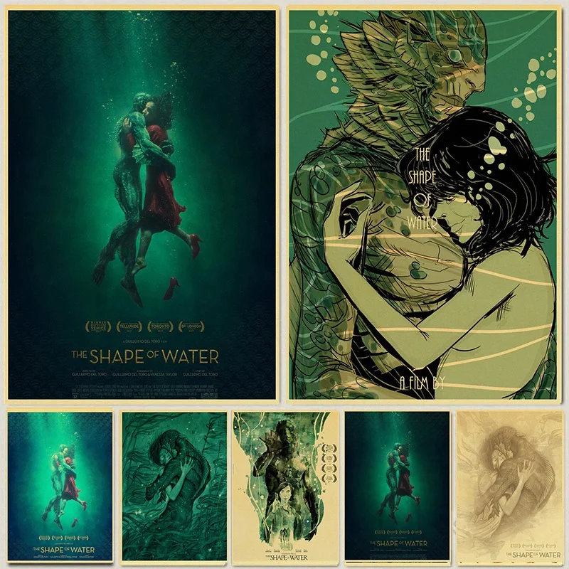 The Shape of Water movie poster beautiful retro posters room bar cafe wall decorative painting wall sticker
The Shape of Water movie poster beautiful retro posters room bar cafe wall decorative painting wall sticker