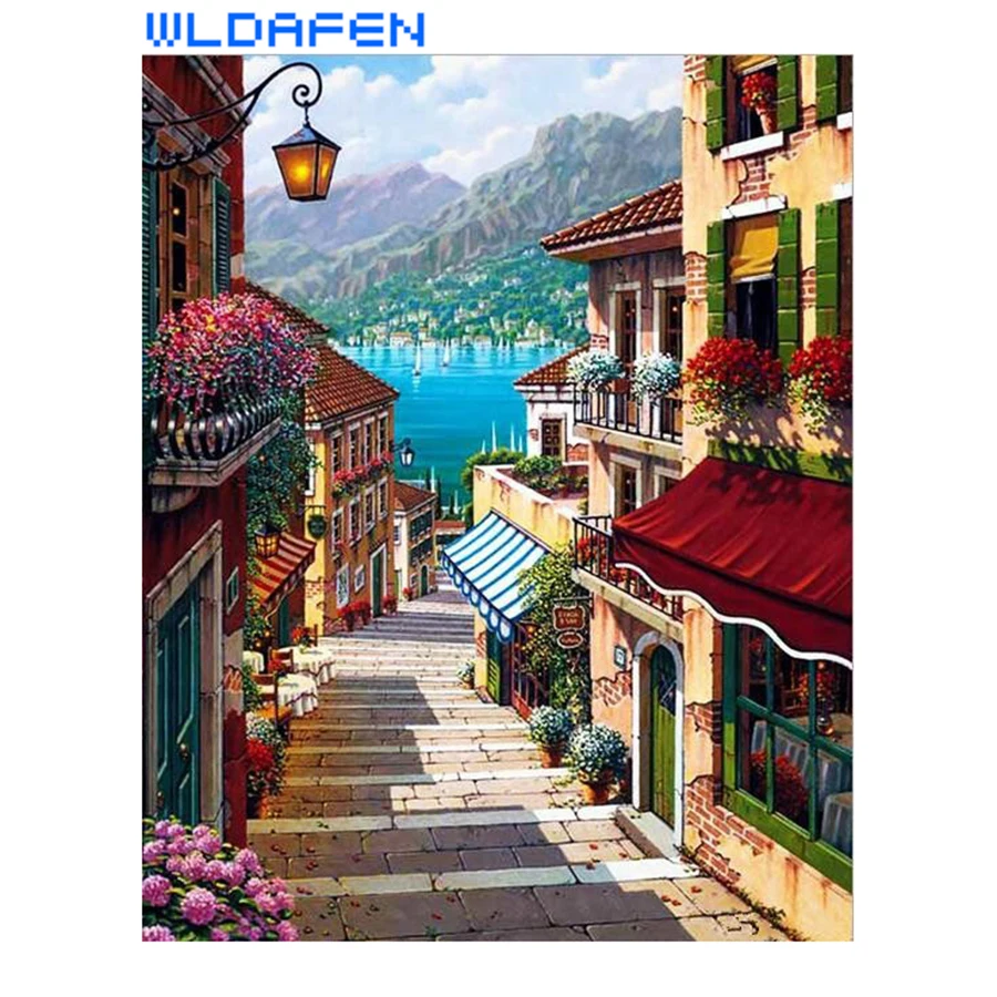 Oil paint ing by numbers diy picture draw color on canvas hand wall number landscape
Oil paint ing by numbers diy picture draw color on canvas hand wall number landscape