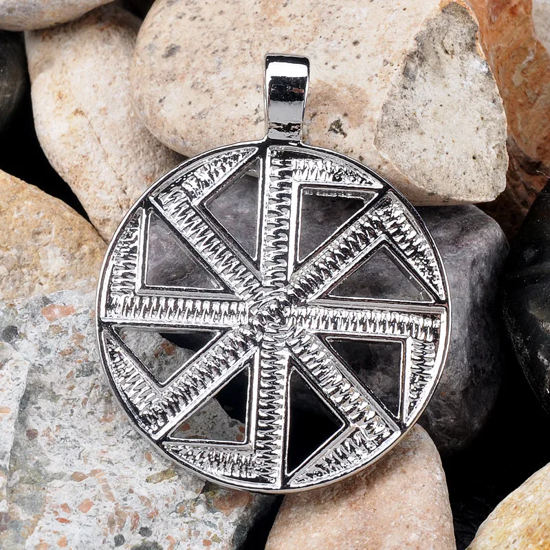 Slavic Silver Kolovrat Amulet Pendant Amulets and Talismans Charm 1pc | Украшения и аксессуары