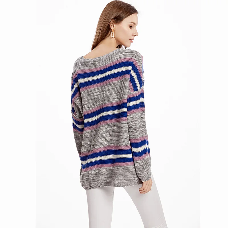 Women Casual Autumn Oversized Striped Sweaters 2020 Long Sleeve Crewneck Outfits Knitwear Plus Size Winter Outerwear Sweaters
Women Casual Autumn Oversized Striped Sweaters 2020 Long Sleeve Crewneck Outfits Knitwear Plus Size Winter Outerwear Sweaters