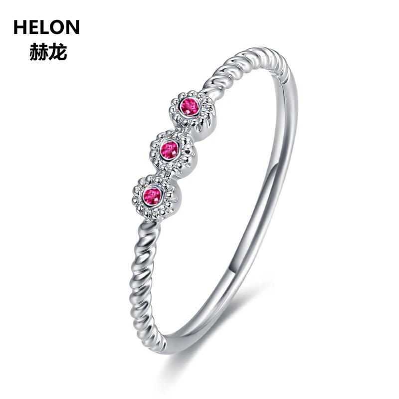 Unique Solid 14k White Gold Natural Ruby Three Stones Ring Engagement Wedding Ring for Women Fine Jewelry
Unique Solid 14k White Gold Natural Ruby Three Stones Ring Engagement Wedding Ring for Women Fine Jewelry