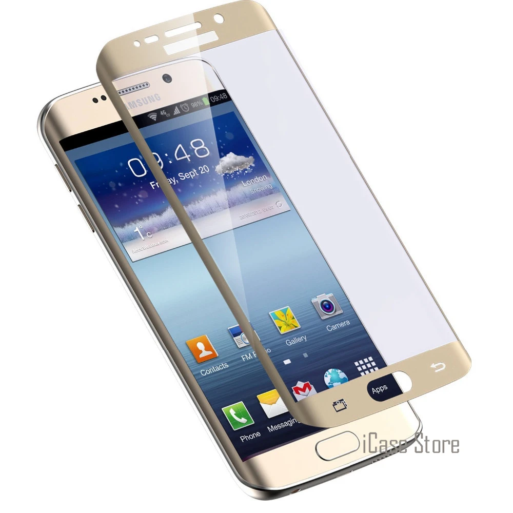 3D полное покрытие закаленное Стекло Экран протектор для Galaxy S6 край G925F S7 G935F