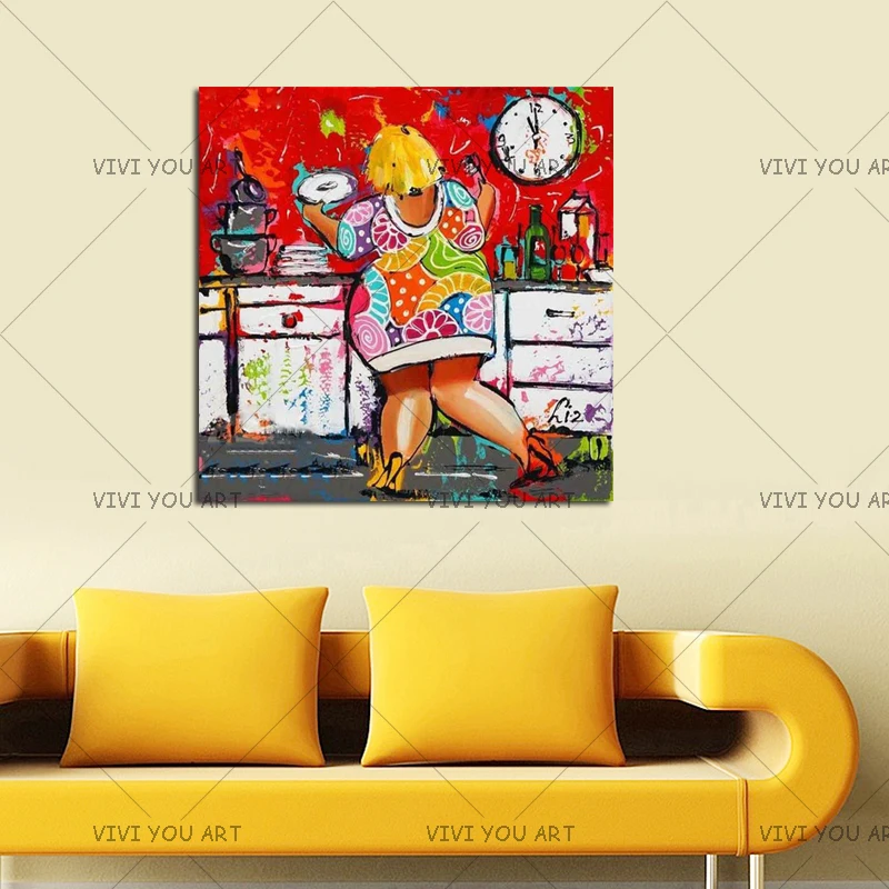 2018 New Handmade Canvas Oil Painting Colorful Fat Woman Paintings Home Decoration Living Room Wall Art Home Decor Gift Artworks
2018 New Handmade Canvas Oil Painting Colorful Fat Woman Paintings Home Decoration Living Room Wall Art Home Decor Gift Artworks