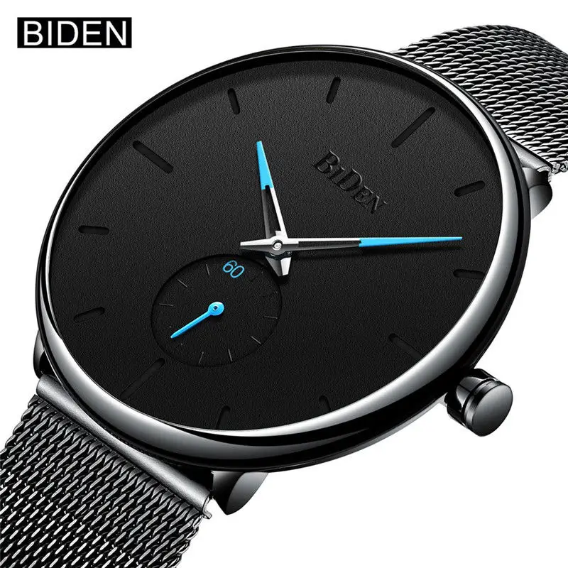 BIDEN Brand New Fashion Quartz Watches For Men Business Casual Stainless Steel Mesh Strap Ultra Tin Wrist Watch Male Clock Gift
BIDEN Brand New Fashion Quartz Watches For Men Business Casual Stainless Steel Mesh Strap Ultra Tin Wrist Watch Male Clock Gift