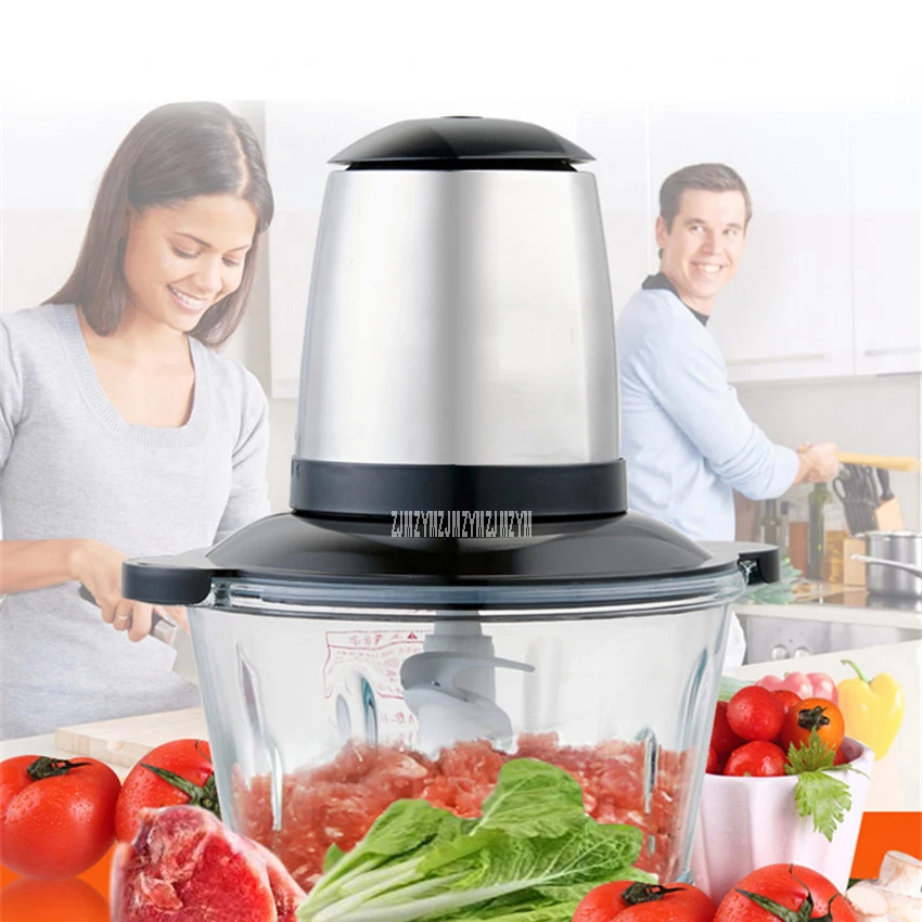 J203 Family mincer 250W electric multi-function shredder machine stir 220V /50 Hz, 2L Capacity home meat grinder 192000r / min
J203 Family mincer 250W electric multi-function shredder machine stir 220V /50 Hz, 2L Capacity home meat grinder 192000r / min
