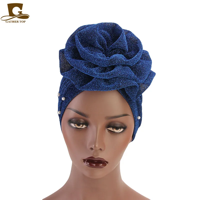 New fashion Women Muslim beaded glitter Turban India Cap Big Flower Headband Wedding Party Hair Lose Head Wraps Accessories
New fashion Women Muslim beaded glitter Turban India Cap Big Flower Headband Wedding Party Hair Lose Head Wraps Accessories