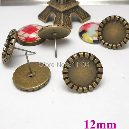 12mm Antique Bronze Plated Round Deep Wall Bezel Cups Blank Bases Cabochon Settings Earrings Stud Pins Findings Wholesale
12mm Antique Bronze Plated Round Deep Wall Bezel Cups Blank Bases Cabochon Settings Earrings Stud Pins Findings Wholesale