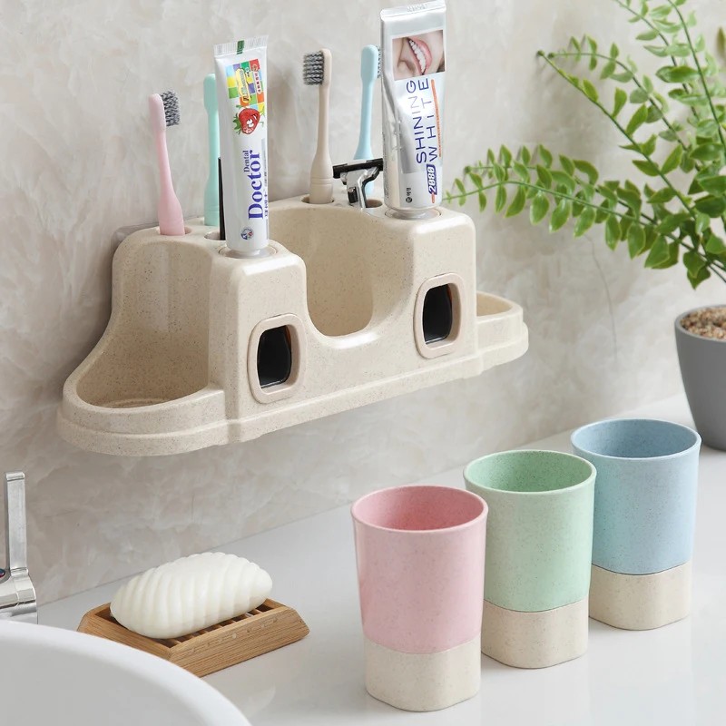 Toothpaste Squeezers Auto Squeezing Dispenser Wall-mount Toothbrush Holder Toothpaste Cup Storage Bathroom Accessories
Toothpaste Squeezers Auto Squeezing Dispenser Wall-mount Toothbrush Holder Toothpaste Cup Storage Bathroom Accessories