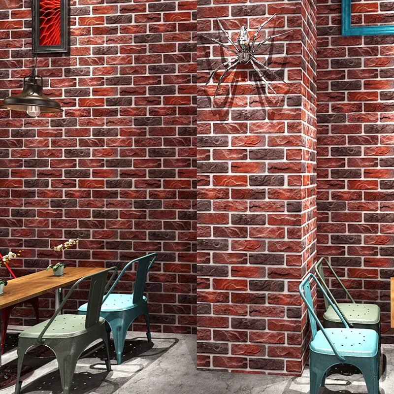 Customized 3D stereo Retro imitation brick wallpaper coffee cafe restaurant bar red brick wallpaper household improvement decor
Customized 3D stereo Retro imitation brick wallpaper coffee cafe restaurant bar red brick wallpaper household improvement decor