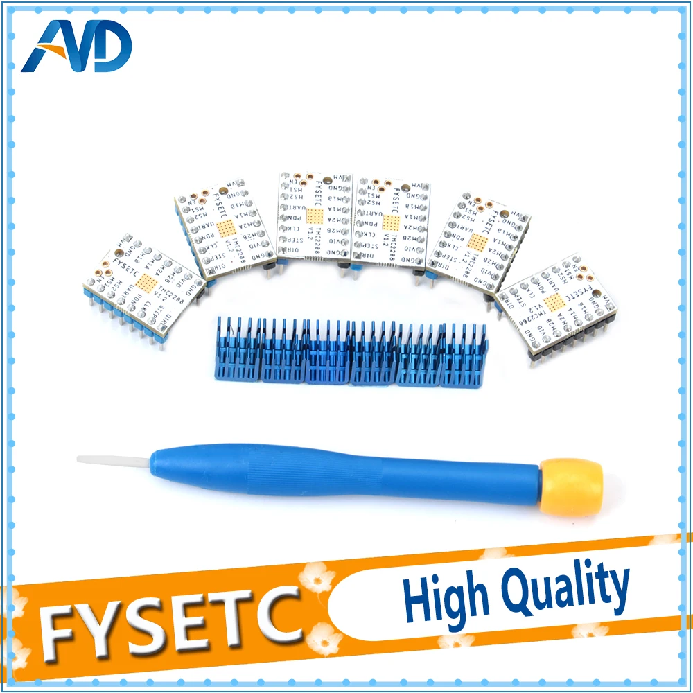 50pcs TMC2208 v1.2 Stepping Motor Mute Driver Stepstick Power Tube Built-in Driver Current 1.4A Peak Current 2A Replace TMC2100
50pcs TMC2208 v1.2 Stepping Motor Mute Driver Stepstick Power Tube Built-in Driver Current 1.4A Peak Current 2A Replace TMC2100