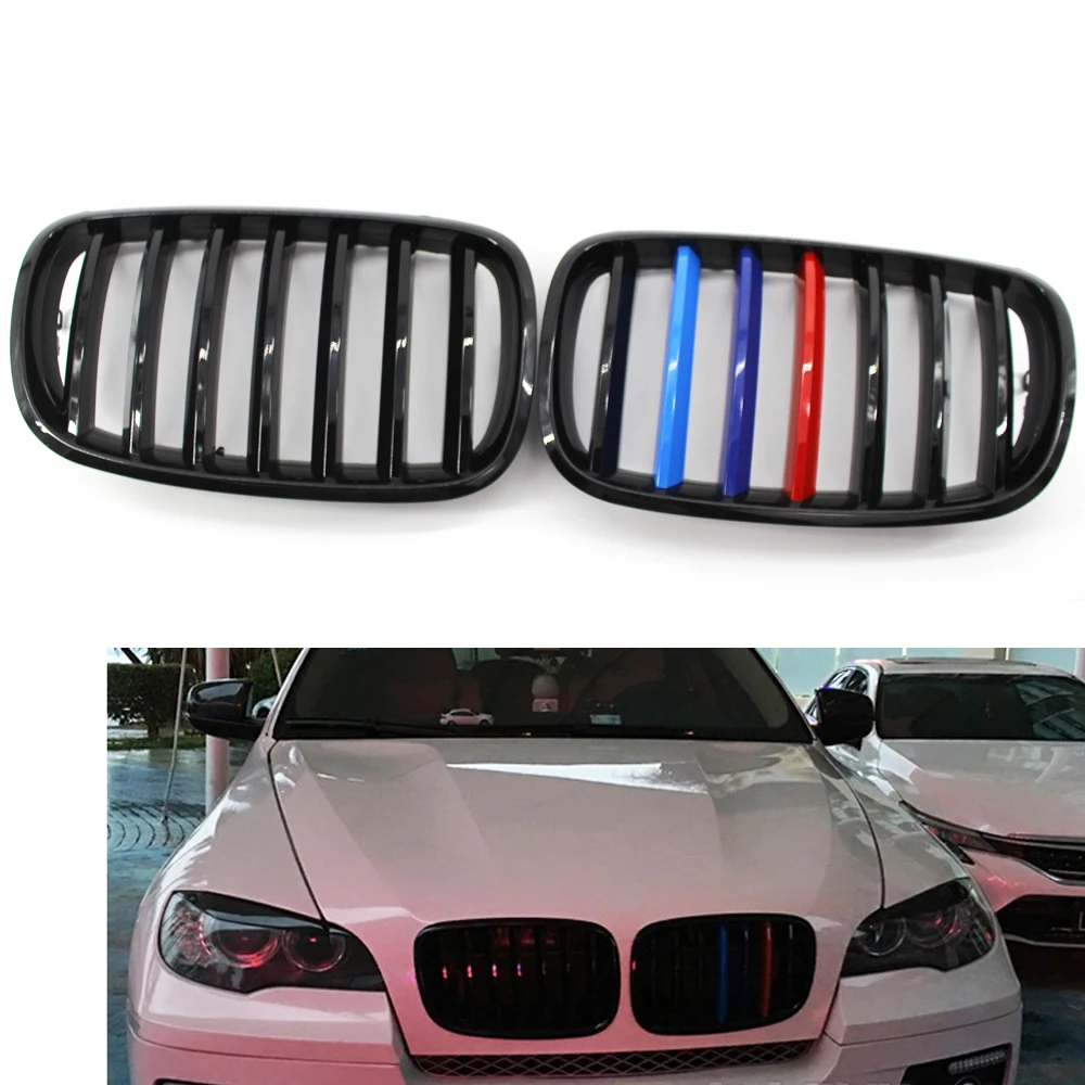 For BMW X5 E70 X6 E71 5 Series 07-13 Gloss Black Mix-Color Front Kidney Grille
For BMW X5 E70 X6 E71 5 Series 07-13 Gloss Black Mix-Color Front Kidney Grille
