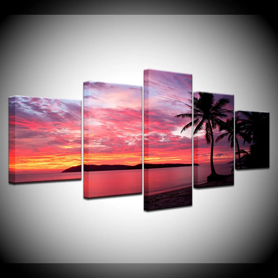 HD Printed Modern Canvas Living Room Pictures 5 Panel Sunset Ocean View Painting Wall Art Modular Poster Framework Home Decor
HD Printed Modern Canvas Living Room Pictures 5 Panel Sunset Ocean View Painting Wall Art Modular Poster Framework Home Decor