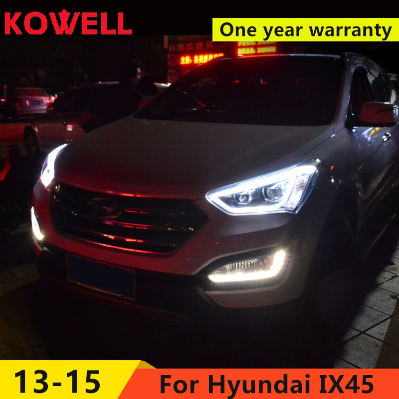 KOWELL Car Styling for Hyundai IX45 LED Headlight New SantaFe Headlight DRL Lens Double Beam H7 HID Xenon bi xenon lens
KOWELL Car Styling for Hyundai IX45 LED Headlight New SantaFe Headlight DRL Lens Double Beam H7 HID Xenon bi xenon lens