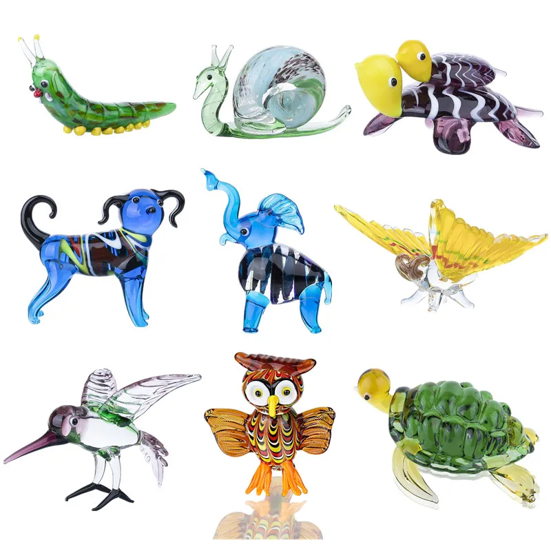 H&D 8 Styles Glass Animals of Happiness Collectible Figurines Hand Blown Murano Glass Animal Sculpture for Table Home Decoration
H&D 8 Styles Glass Animals of Happiness Collectible Figurines Hand Blown Murano Glass Animal Sculpture for Table Home Decoration