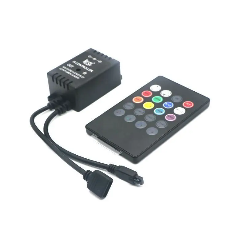 Mini DC12-24V 20 Keys Music IR Remote Controller for RGB 5050/3528/2835 LED Strip Light Black NEW BZ
Mini DC12-24V 20 Keys Music IR Remote Controller for RGB 5050/3528/2835 LED Strip Light Black NEW BZ