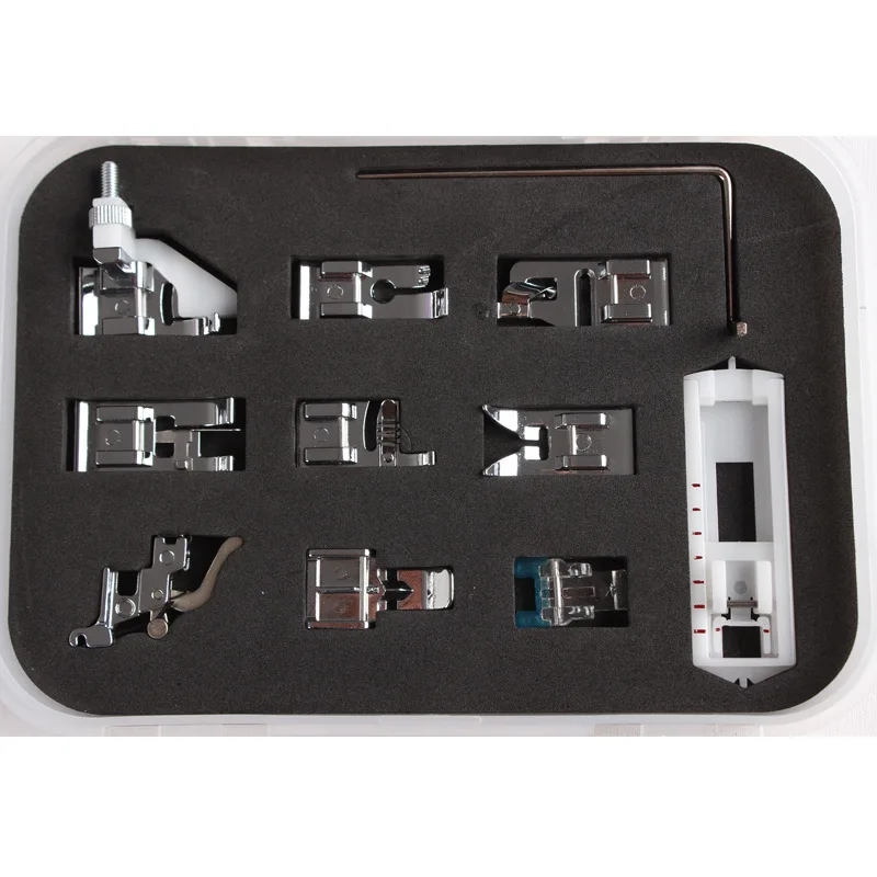 Sewing Mchine Parts Presser foot kit 11PCS piece suit household sewing machine fittings, set, presser foot
Sewing Mchine Parts Presser foot kit 11PCS piece suit household sewing machine fittings, set, presser foot
