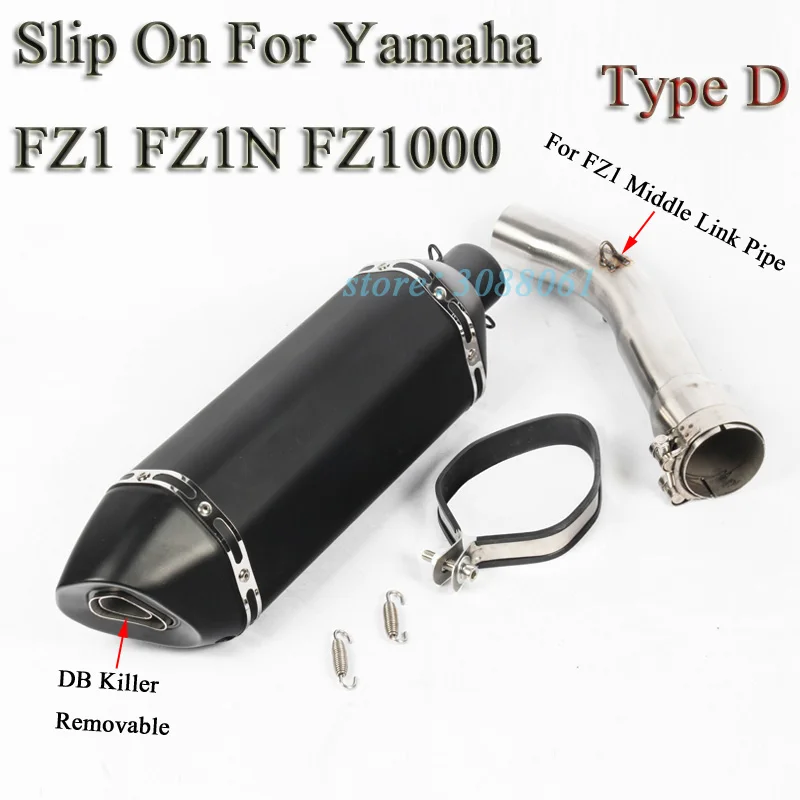 Motorcycle Full System Exhaust Slip On For Yamaha FZ1 FZ1N FZ1000 Modified Motorbike Carbon Fiber Muffler Middle Tube Link Pipe
Motorcycle Full System Exhaust Slip On For Yamaha FZ1 FZ1N FZ1000 Modified Motorbike Carbon Fiber Muffler Middle Tube Link Pipe