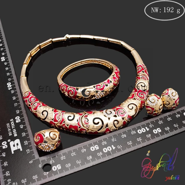 Nigerian wedding jewelry set in Guangzhou latest design gold color necklace set elegant romantic
Nigerian wedding jewelry set in Guangzhou latest design gold color necklace set elegant romantic