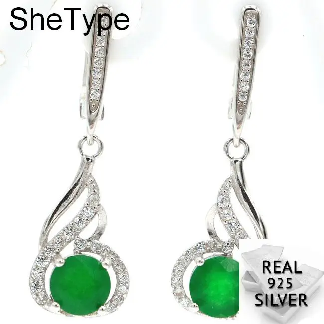 5.71g Round Shape Real Green Emerald Violet Tanzanite White Cubic Zirconia Ladies 925 Solid Sterling Silver Earrings 36x11mm
5.71g Round Shape Real Green Emerald Violet Tanzanite White Cubic Zirconia Ladies 925 Solid Sterling Silver Earrings 36x11mm