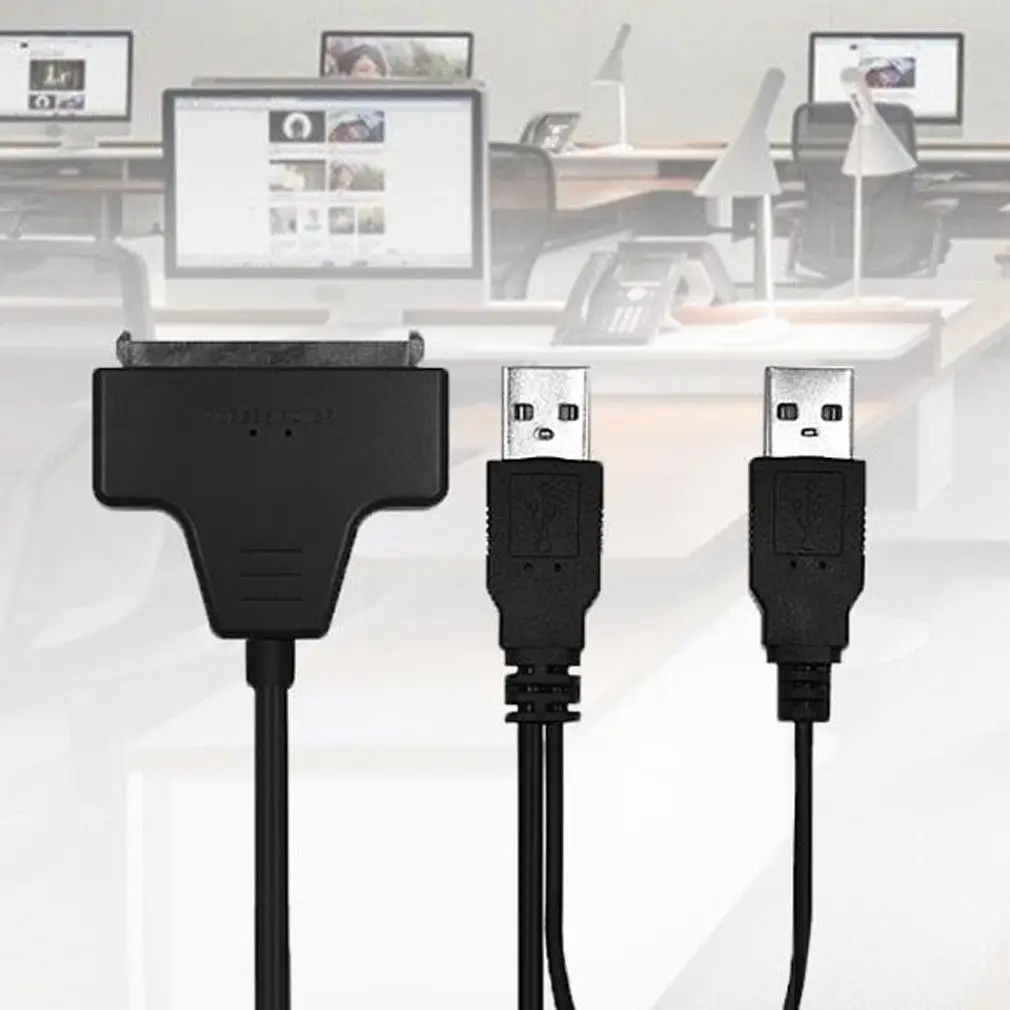 USB 3 0 SATA 7 15pin к 2 кабель адаптера для 5 HDD жесткий диск ноутбука | Электроника