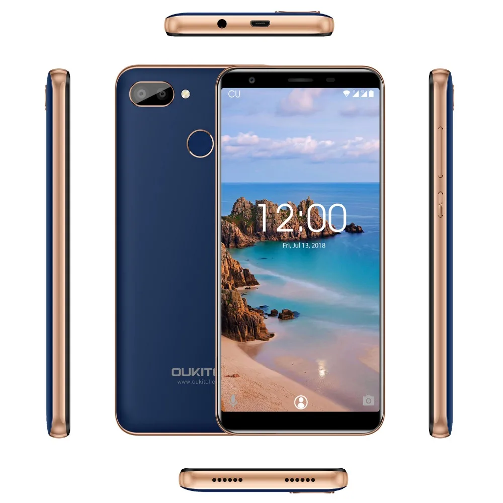 Oukitel C11 Pro 4G Mobile Phone 5.5 inch 3G RAM 16G ROM MTK6739 Quad Core Android 8.1 8MP+2MP 3400mAh Fingerprint Smartphone | Мобильные
