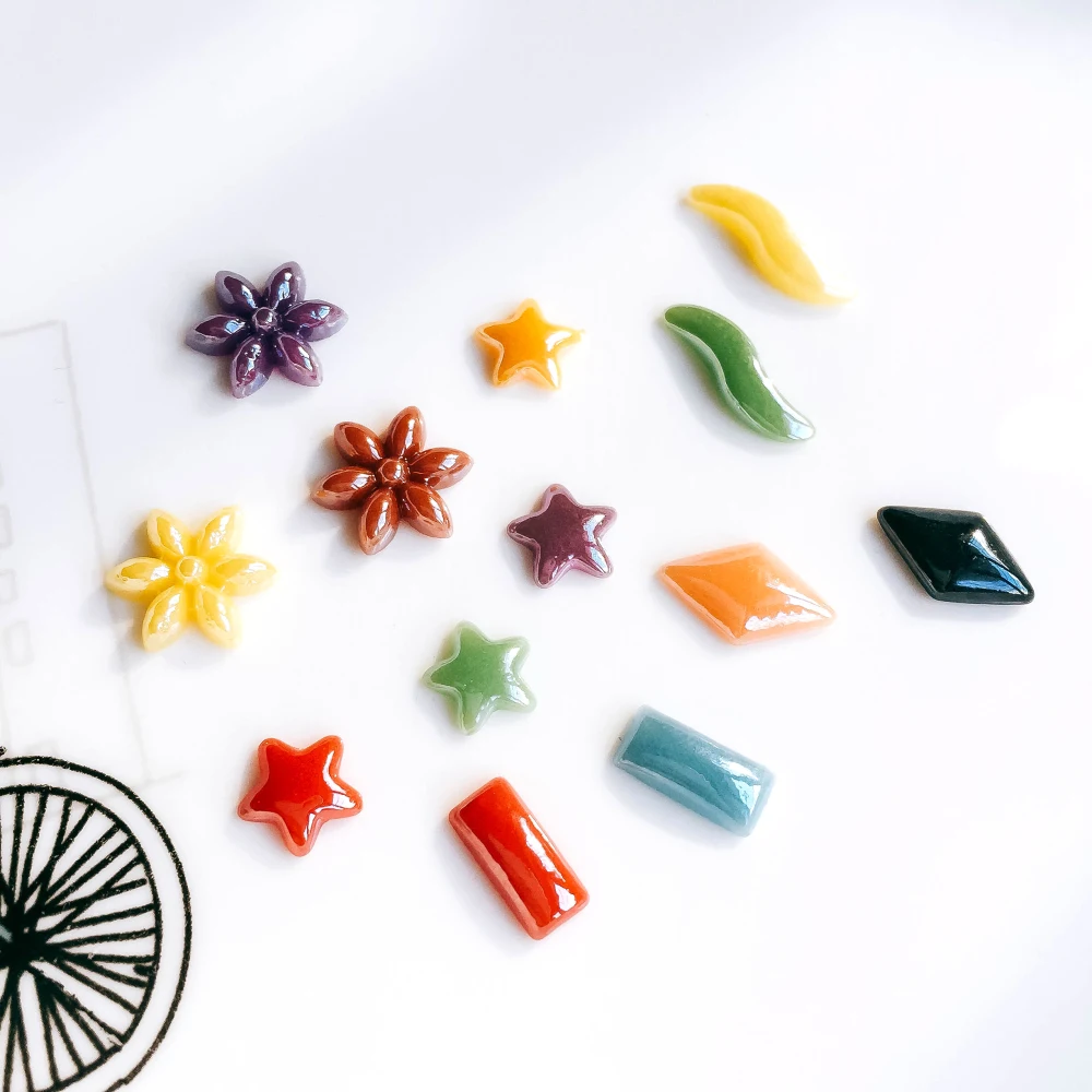 Mixed Colors Ceramics Porcelain Flower Star Glass Cabochons Cameo Flat Back Cabochon Supplies for Jewelry Finding 200pcs
Mixed Colors Ceramics Porcelain Flower Star Glass Cabochons Cameo Flat Back Cabochon Supplies for Jewelry Finding 200pcs