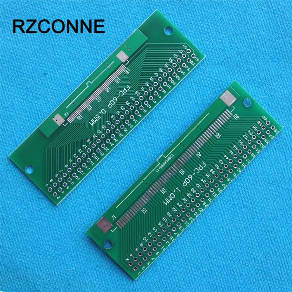 60P FFC FPC Adapter Plate 0.5MM/1.0MM Pitch to 2.54mm 60Pin Flat Cable Socket Connector for PCB Board TFT LCD new
60P FFC FPC Adapter Plate 0.5MM/1.0MM Pitch to 2.54mm 60Pin Flat Cable Socket Connector for PCB Board TFT LCD new