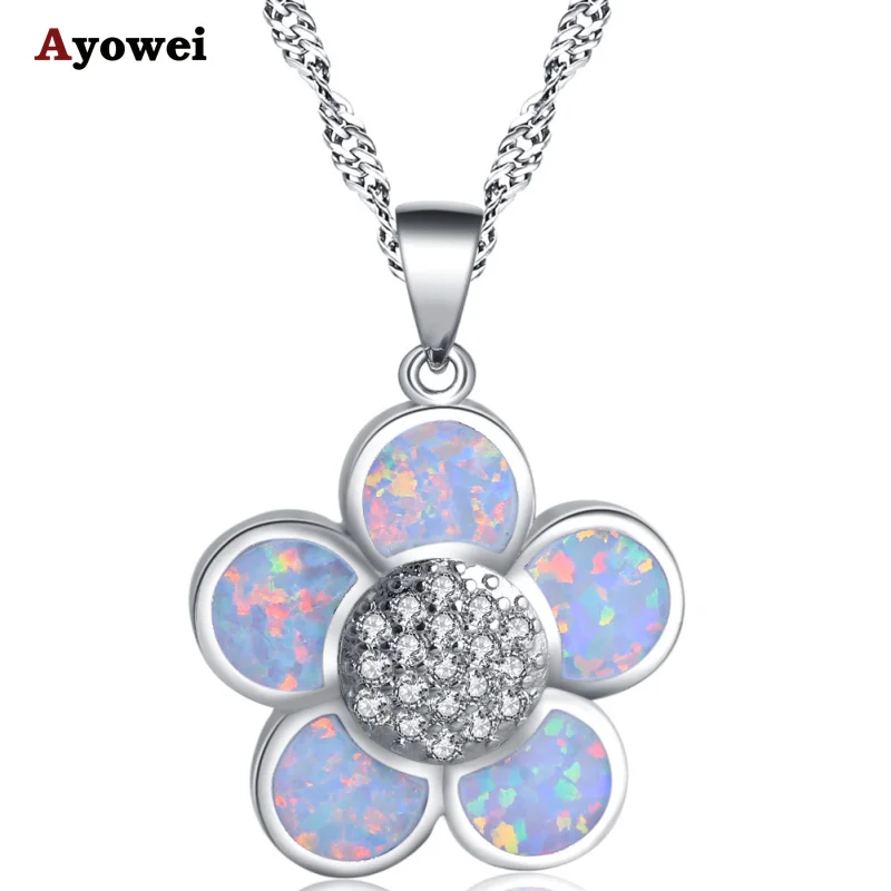 Ayowei Flower desgin white fire opal silver pendant necklaces for women fashion jewelry OP766A
Ayowei Flower desgin white fire opal silver pendant necklaces for women fashion jewelry OP766A