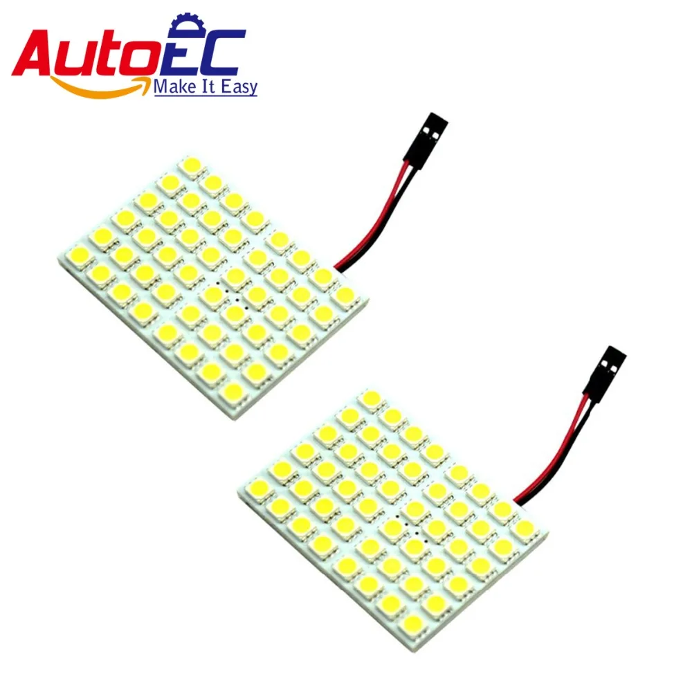 AutoEC 10pcs Festoon T10 Ba9s Dome Panel Light 48 SMD 5050 LED Car Reading Interior auto light source 12V #LL13
AutoEC 10pcs Festoon T10 Ba9s Dome Panel Light 48 SMD 5050 LED Car Reading Interior auto light source 12V #LL13