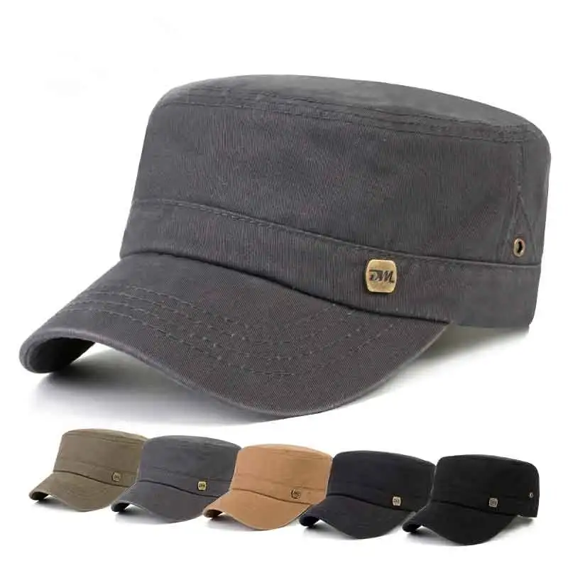 Adjustable Summer Sunshade Flat Top Cap Outdoor Sports Cap Baseball Hat Military Cap Hats For Men Women Classic Solid Color
Adjustable Summer Sunshade Flat Top Cap Outdoor Sports Cap Baseball Hat Military Cap Hats For Men Women Classic Solid Color