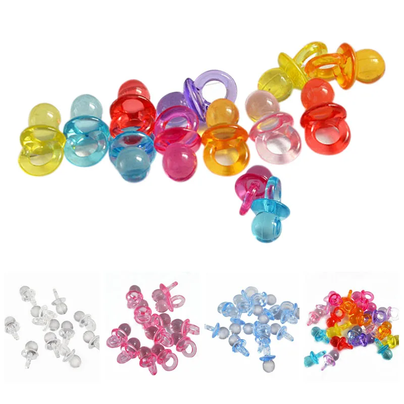 50pcs/lot Pacifiers Clear Acrylic Ornaments Loose Spacer Pacifier Pendant Charms for Baby Boy Girl Baby Shower Party Gift Favors
50pcs/lot Pacifiers Clear Acrylic Ornaments Loose Spacer Pacifier Pendant Charms for Baby Boy Girl Baby Shower Party Gift Favors