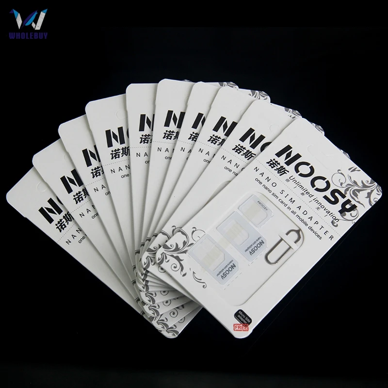 1000 компл./лот 4 в 1 Noosy Nano Sim адаптер для карты + Micro Sim адаптер для карт + стандартный адаптер для SIM-карты для iPhone 8 7 6
1000 компл./лот 4 в 1 Noosy Nano Sim адаптер для карты + Micro Sim адаптер для карт + стандартный адаптер для SIM-карты для iPhone 8 7 6