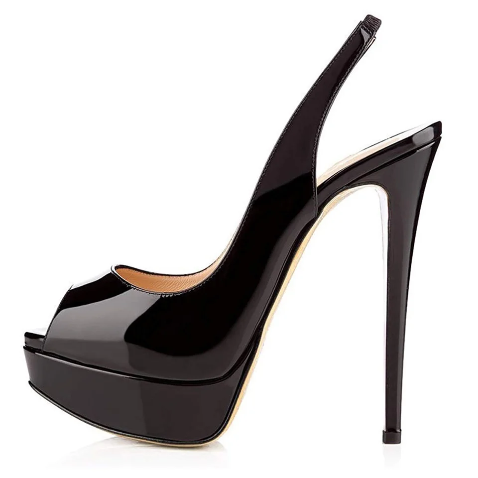 Maguidern Women's Peep Toe Platform Slingback Sandals High Heels Party Stilettos Dress Shoes
Maguidern Women's Peep Toe Platform Slingback Sandals High Heels Party Stilettos Dress Shoes