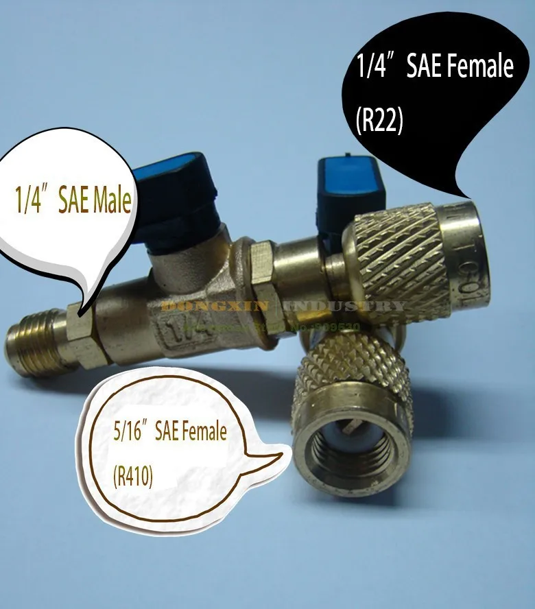 R410 Access Valves! With Ball Valve 1/4"&5/16" Refrigeration Charging Valve wholesale 10pcs/lot
R410 Access Valves! With Ball Valve 1/4"&5/16" Refrigeration Charging Valve wholesale 10pcs/lot