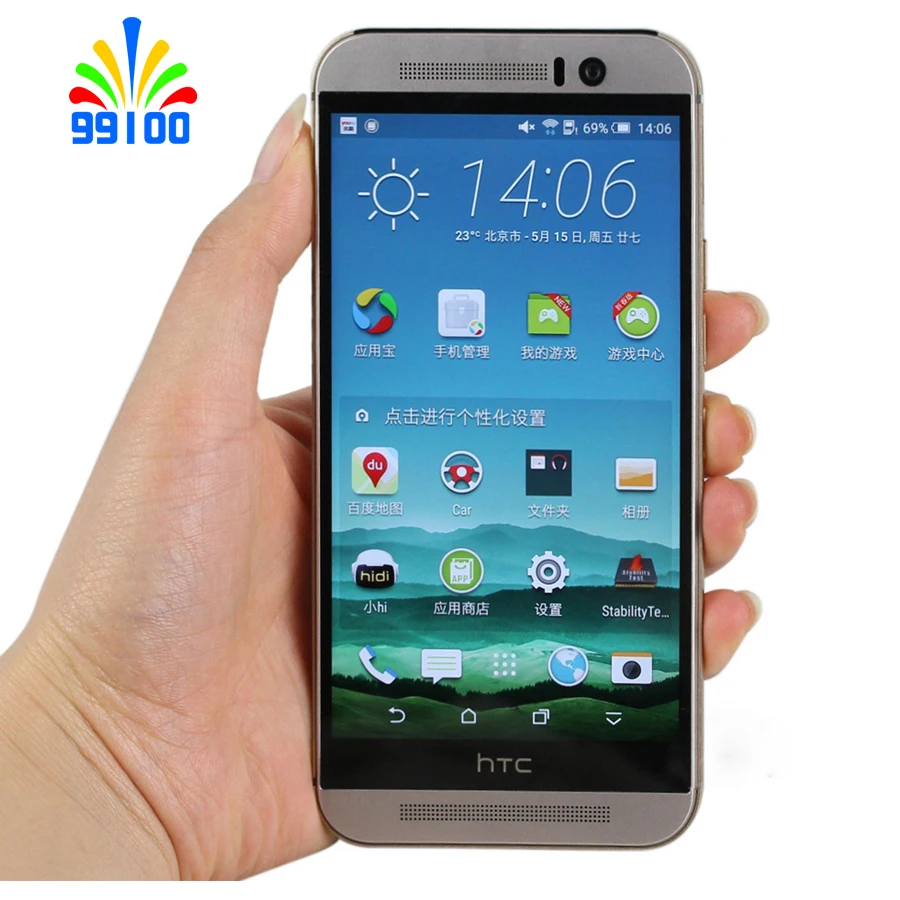 Восстановленный Оригинальный разблокированный сотовый телефон HTC ONE M9 5 0 дюйма