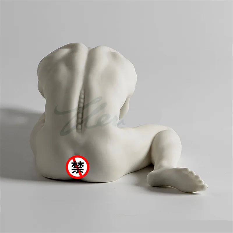 Modern Art Sculpture white Ceramic Hand Pull Left Foot Man Body Statue Home Furnishing Articles R1756
Modern Art Sculpture white Ceramic Hand Pull Left Foot Man Body Statue Home Furnishing Articles R1756
