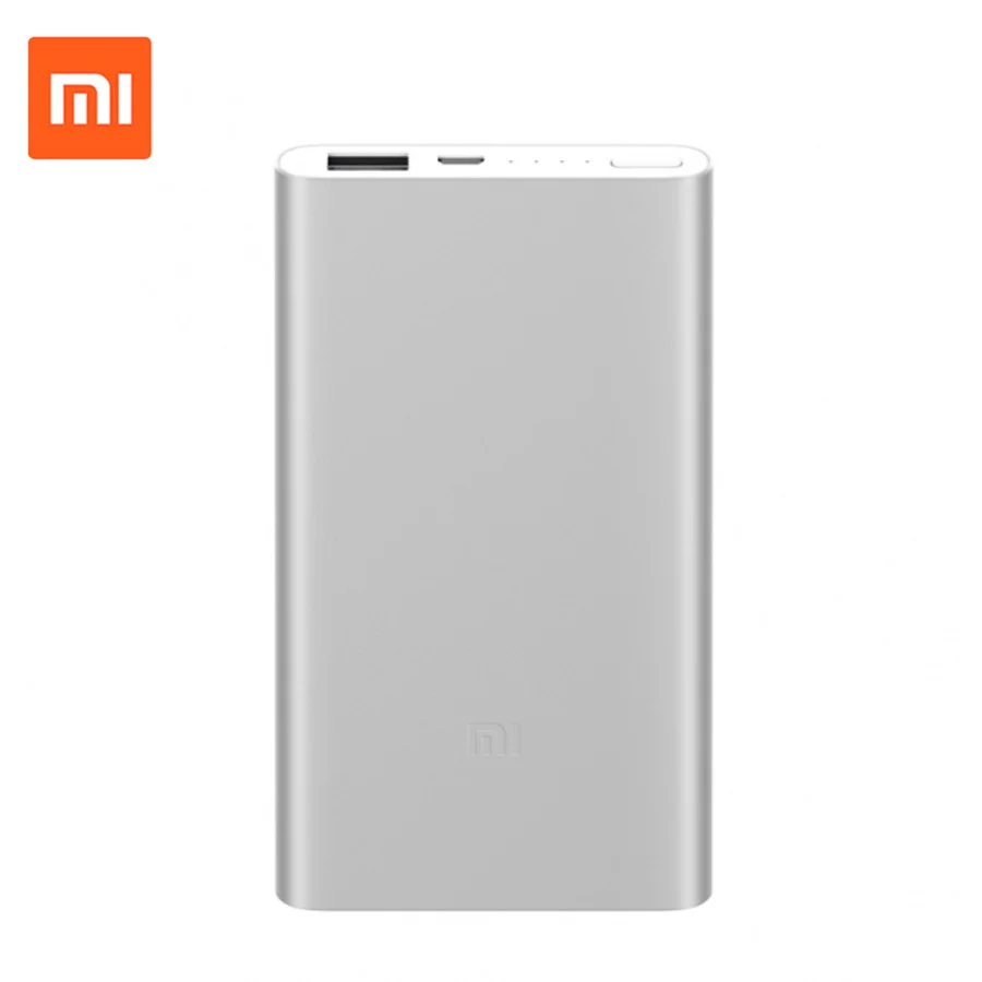 Оригинальный внешний аккумулятор Xiaomi Mi 5000 мАч 2 портативное зарядное устройство