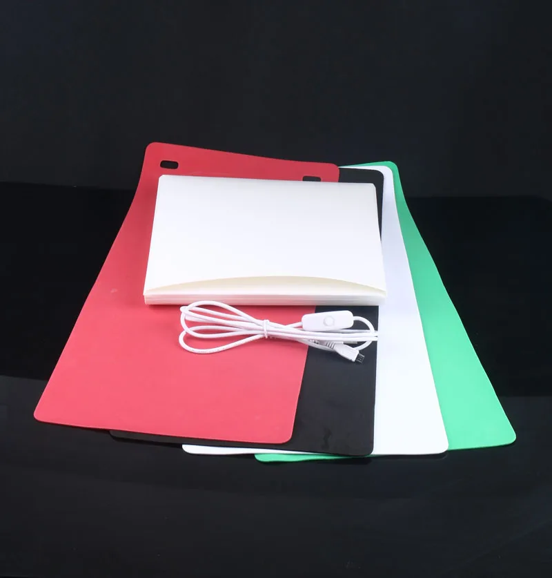 NEW 4 Color Portable mini Single LED Foldable Softbox Photography Studio With USB LED Light High Lighting Desktop
NEW 4 Color Portable mini Single LED Foldable Softbox Photography Studio With USB LED Light High Lighting Desktop