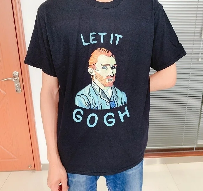 Fashionshow-JF Let It Gogh Meme Funny T-Shirt Hipsters Art Oil Painting Lattice Print Casual Summer Short Sleeved T-shirt
Fashionshow-JF Let It Gogh Meme Funny T-Shirt Hipsters Art Oil Painting Lattice Print Casual Summer Short Sleeved T-shirt