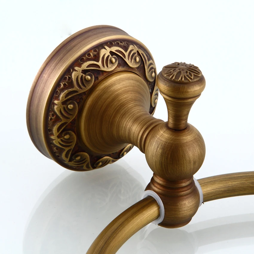 Wall-Mounted Round Antique Brass Color Towel Ring New Bathroom Towel Holder Towel Rack for Bathroom Accessories
Wall-Mounted Round Antique Brass Color Towel Ring New Bathroom Towel Holder Towel Rack for Bathroom Accessories