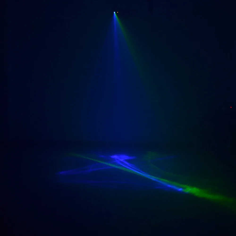 Sharelife Мини зеленый синий гипнотический лазерный светильник Аврора диджейский