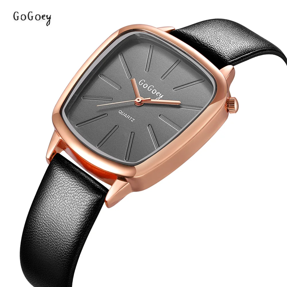 GOGOey Лидирующий бренд повседневные женские кварцевые часы дамские модельные