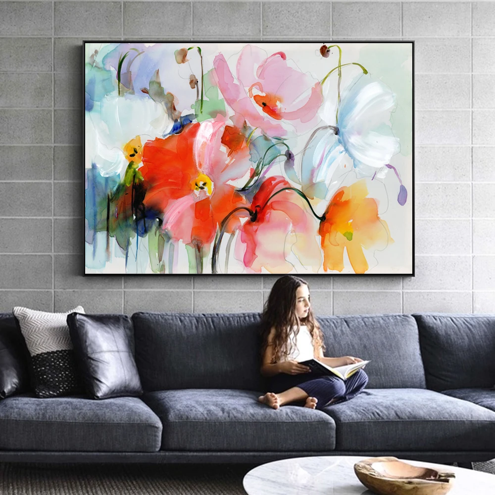 Abstract Watercolor Flowers Wall Paintings Modern Flowers Pop Art Canvas Prints And Posters Decorative Pictures For Living Room
Abstract Watercolor Flowers Wall Paintings Modern Flowers Pop Art Canvas Prints And Posters Decorative Pictures For Living Room
