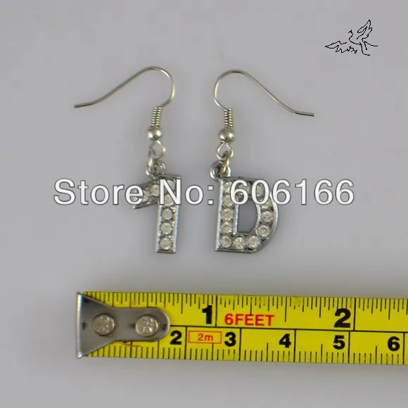 HOT 24Pairs/Lot 1D One Direction Directioner Crystal Rhinestone Letters Drop Earrings Fans Fashion Jewelry Free shipping
HOT 24Pairs/Lot 1D One Direction Directioner Crystal Rhinestone Letters Drop Earrings Fans Fashion Jewelry Free shipping