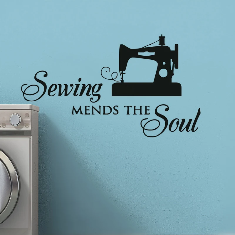 Sewing Mends The Soul Wall Decal Seamstress Quote Wall Sticker Sewing Shop Decor Removable Vinyl Sewing Wall Window Decal L745
Sewing Mends The Soul Wall Decal Seamstress Quote Wall Sticker Sewing Shop Decor Removable Vinyl Sewing Wall Window Decal L745