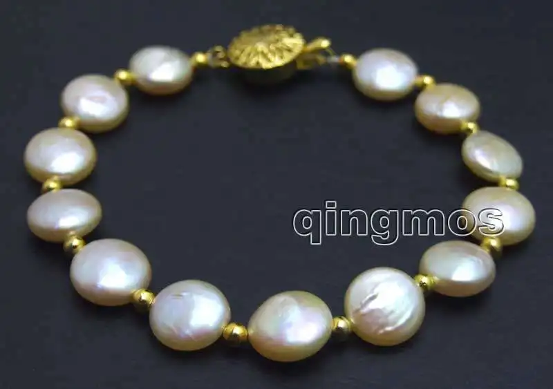 Big 9-10mm Pink Coin Round Natural Freshwater Pearl 7.5'' Bracelet-bra378 Wholesale/retail Free ship
Big 9-10mm Pink Coin Round Natural Freshwater Pearl 7.5'' Bracelet-bra378 Wholesale/retail Free ship