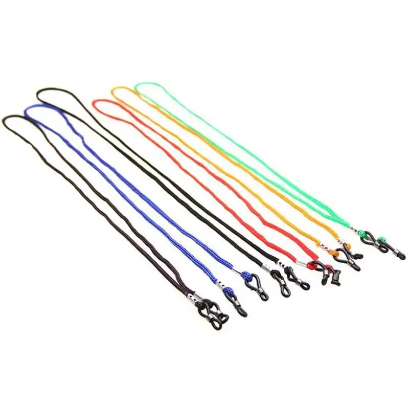 Фото Регулируемые цветные солнцезащитные очки шейный ремешок веревочная цепочка