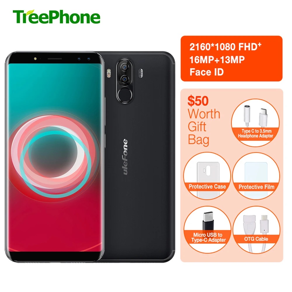 Ulefone Мощность 3 S 6350 мАч 4 г лицо/отпечатков пальцев ID мобильный телефон Octa Core 6 0