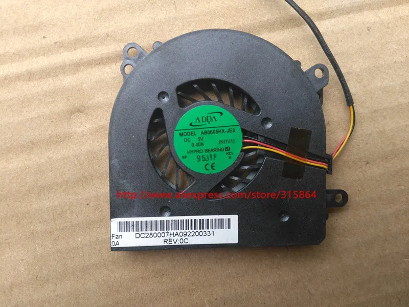 Новый охлаждающий вентилятор для ноутбука lenovo U450P AB0605HX-JE3 NIUR1 DC280007HA0
Новый охлаждающий вентилятор для ноутбука lenovo U450P AB0605HX-JE3 NIUR1 DC280007HA0